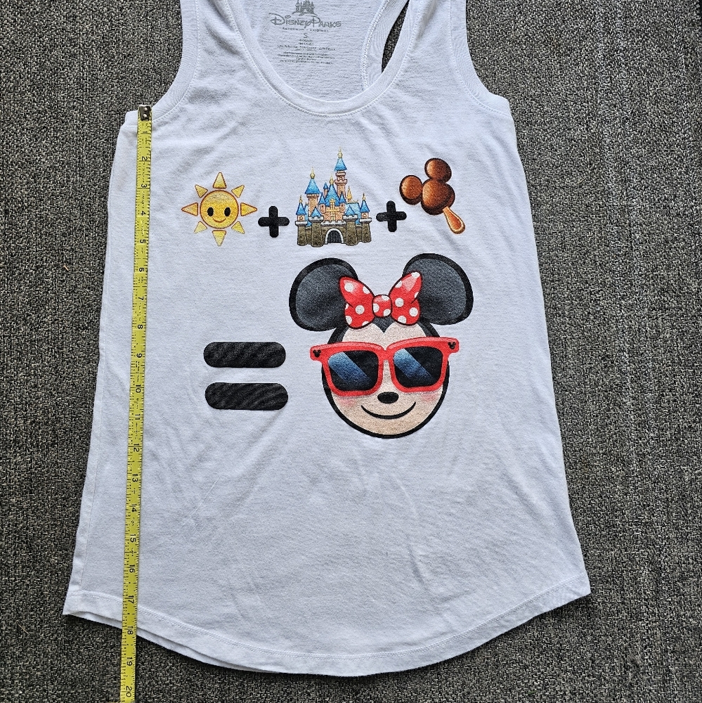 Disney Parks Minnie Mouse Emoji Tank Top Small - Picture 6 of 6